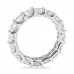 3.6ct Round Diamond Platinum U-Shape Eternity Band side