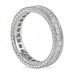 1.51 Carat Princess Cut Vintage Style Eternity Band side