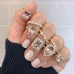 0.90 Carat Bezel Set Round Diamond Rose Gold Wedding Band lifestyle