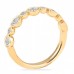 0.90 Carat Bezel Set Round Diamond Rose Gold Wedding Band rg