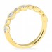 0.90 Carat Bezel Set Round Diamond Rose Gold Wedding Band yg