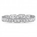 .50 carat Round Diamond Twin Bezel Eternity Band flat