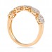 .80ct Round Diamond Mini-Halo Wedding Band wg side