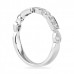 .35 ct Round Diamond White Gold Bezel Set Wedding Band profile