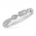 .35 ct Round Diamond White Gold Bezel Set Wedding Band angle