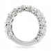 5.75ct Oval Lab Diamond Three-Quarter Band profile