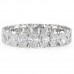 3.90ct Oval Diamond Individual Basket Eternity Band fat