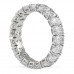 3.90ct Oval Diamond Individual Basket Eternity Band side
