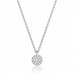 Diamond Disc Necklace white gold